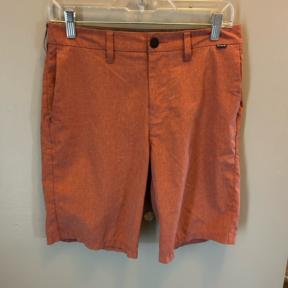Hurley Men's Orange Rust Hybrid Shorts